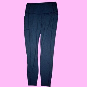 Mondetta Women’s M Blue Ankle Length Leggings Athleisure Pull‑On NWOT